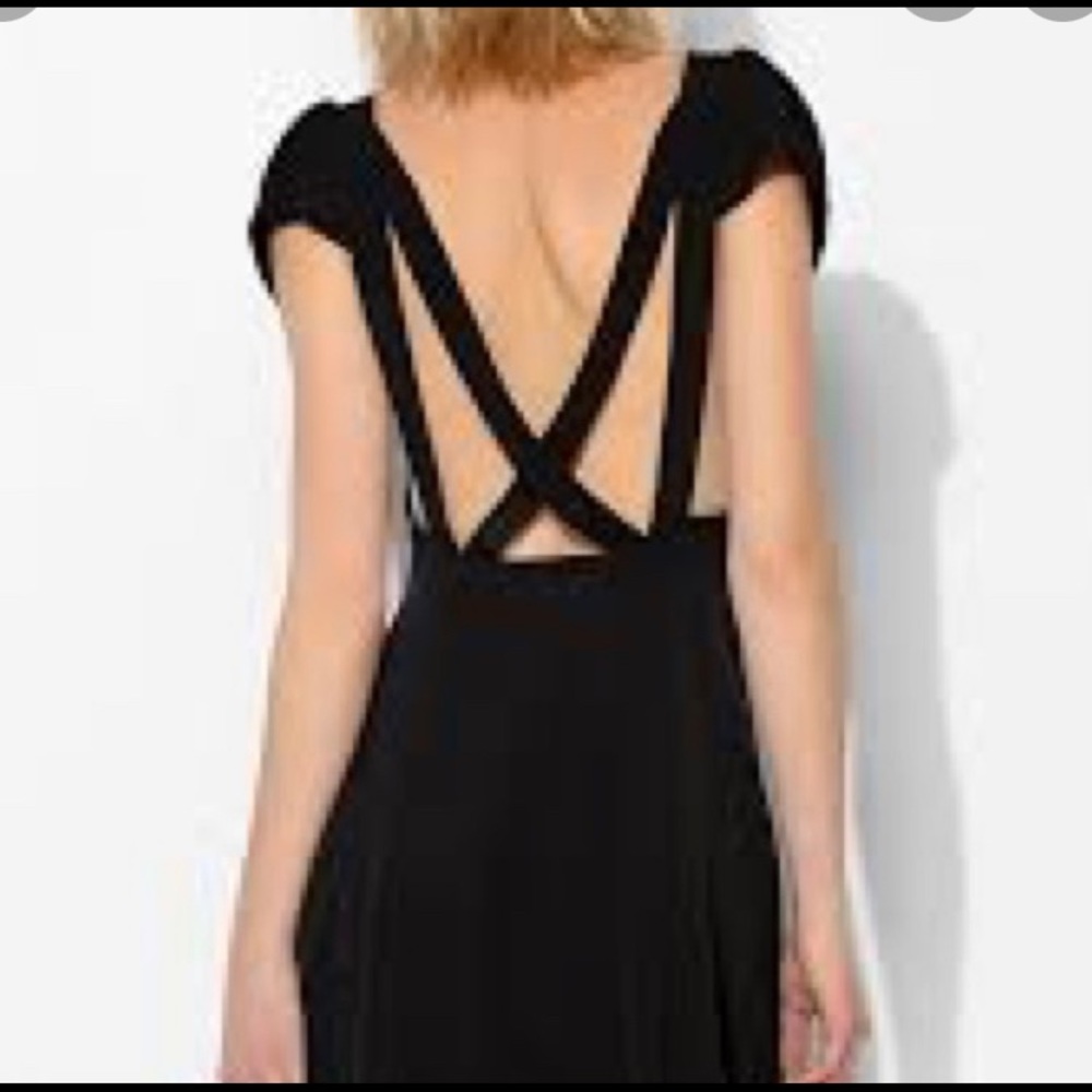 Kimchi Blue black cross back dress